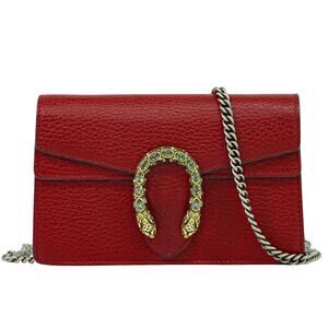 Gucci Leather Dionysus Bag Red